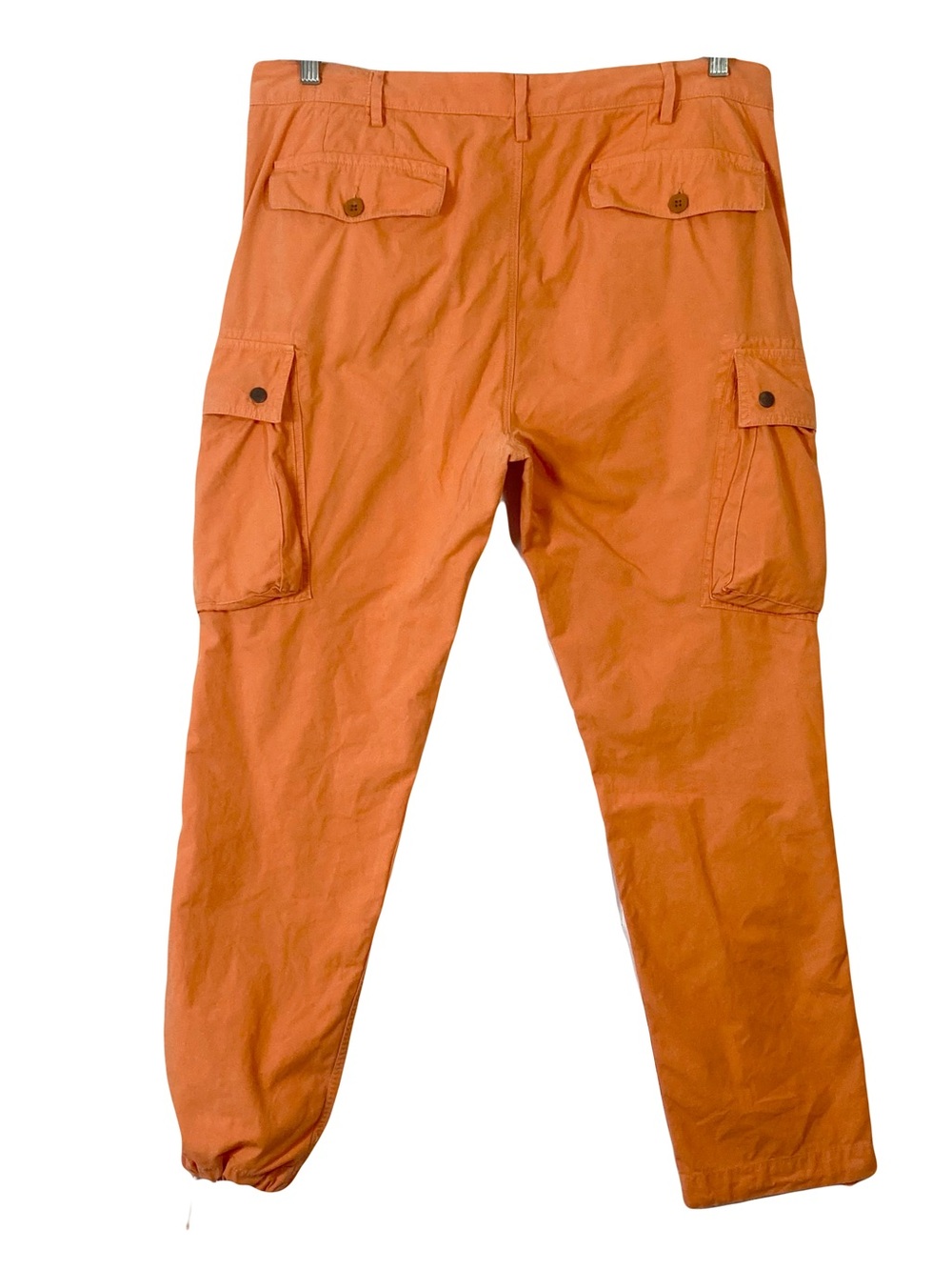 POLO RALPH LAUREN Cargo Pants 36x32 Orange VTG Y2K Pockets Adjust-Tie-Hem - Picture 2 of 16